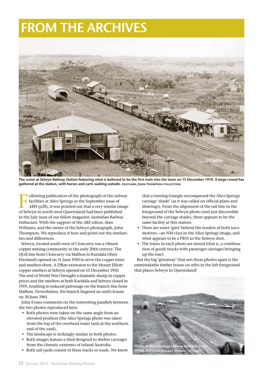 Australian Railway History Preview Pages