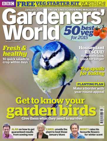 BBC Gardeners’ World Magazine issue January 2015