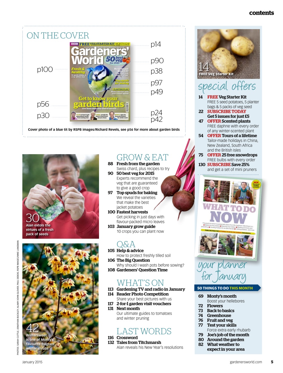 BBC Gardeners’ World Magazine Preview Pages