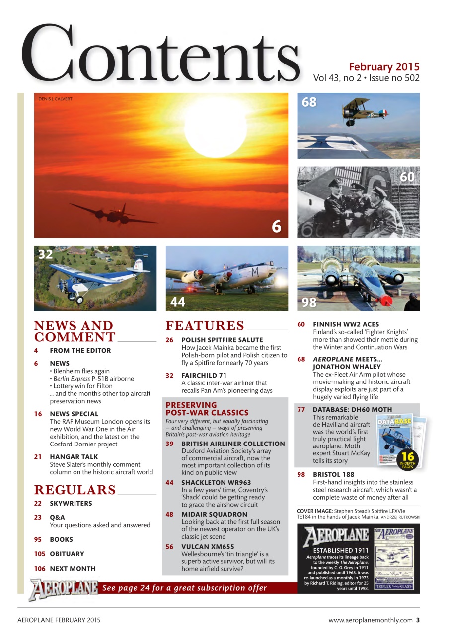 Aeroplane Preview Pages