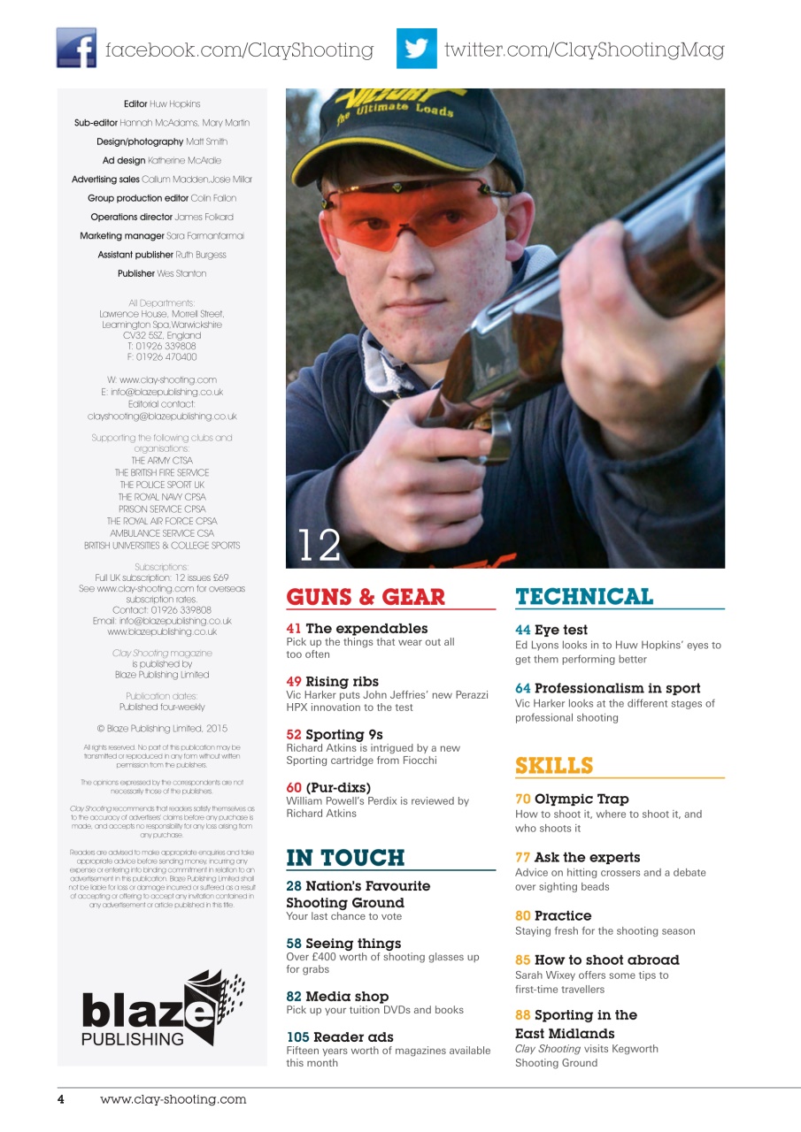 Clay Shooting Preview Pages