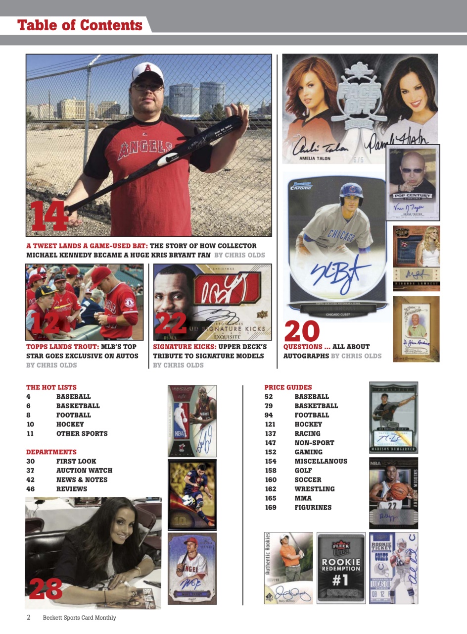 Sports Card Monthly Magazine Preview Pages