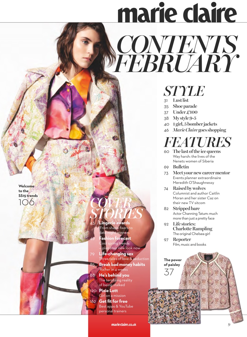 Marie Claire Preview Pages