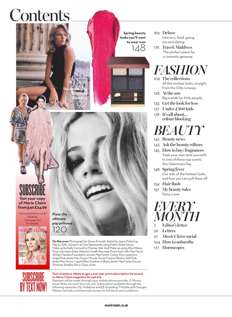 Marie Claire Preview Pages