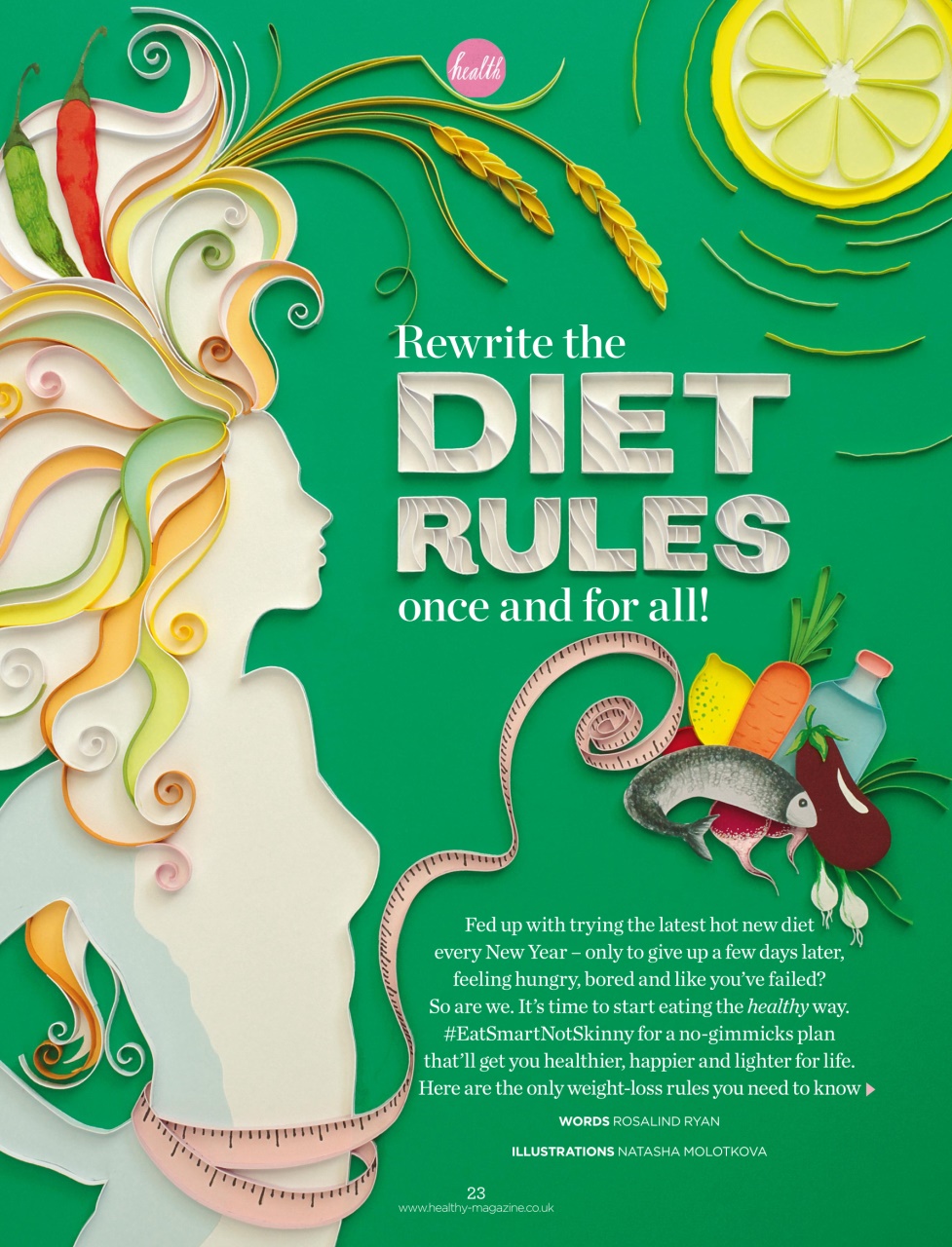 Healthy Magazine Preview Pages