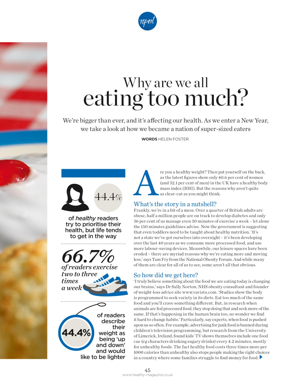 Healthy Magazine Preview Pages