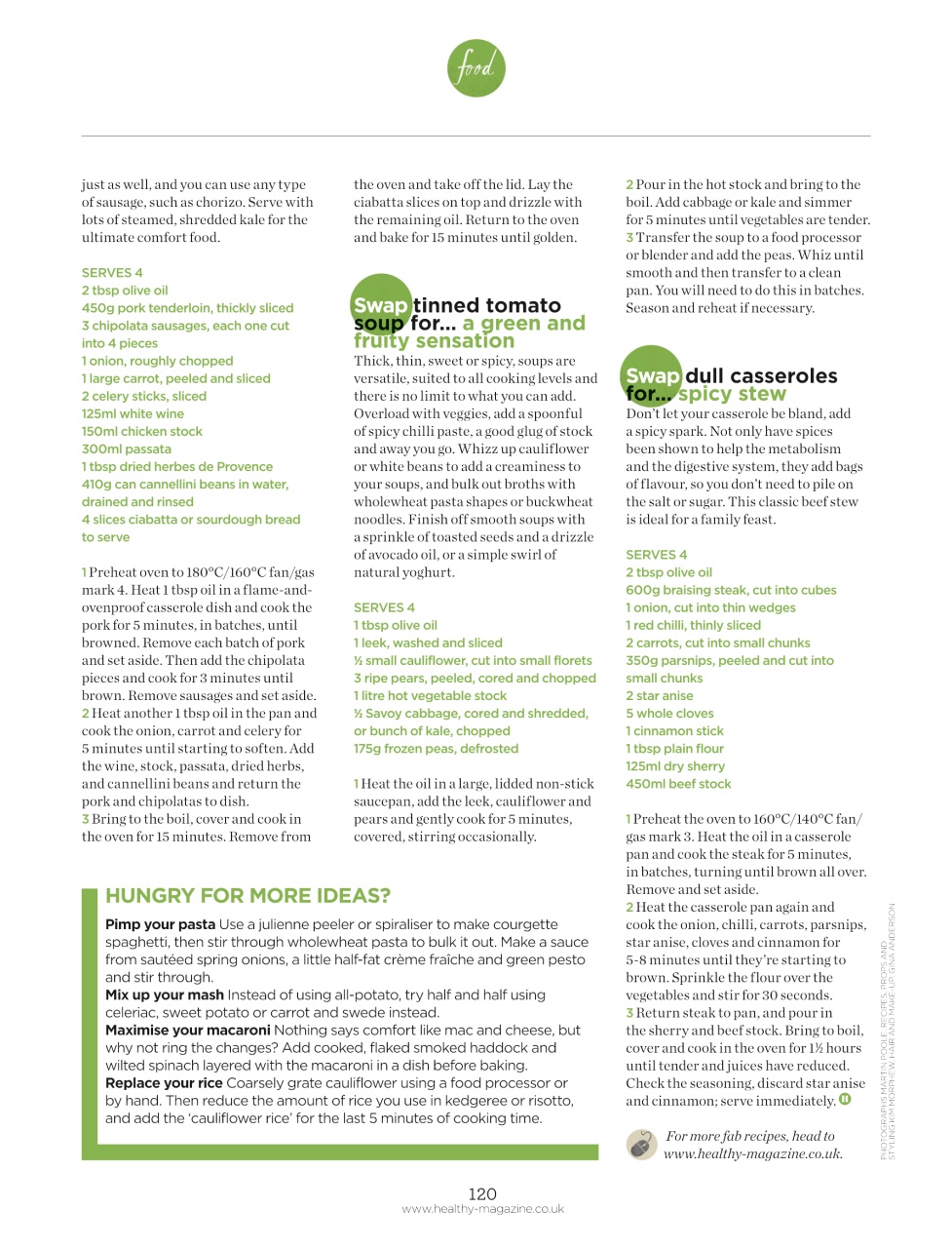 Healthy Magazine Preview Pages