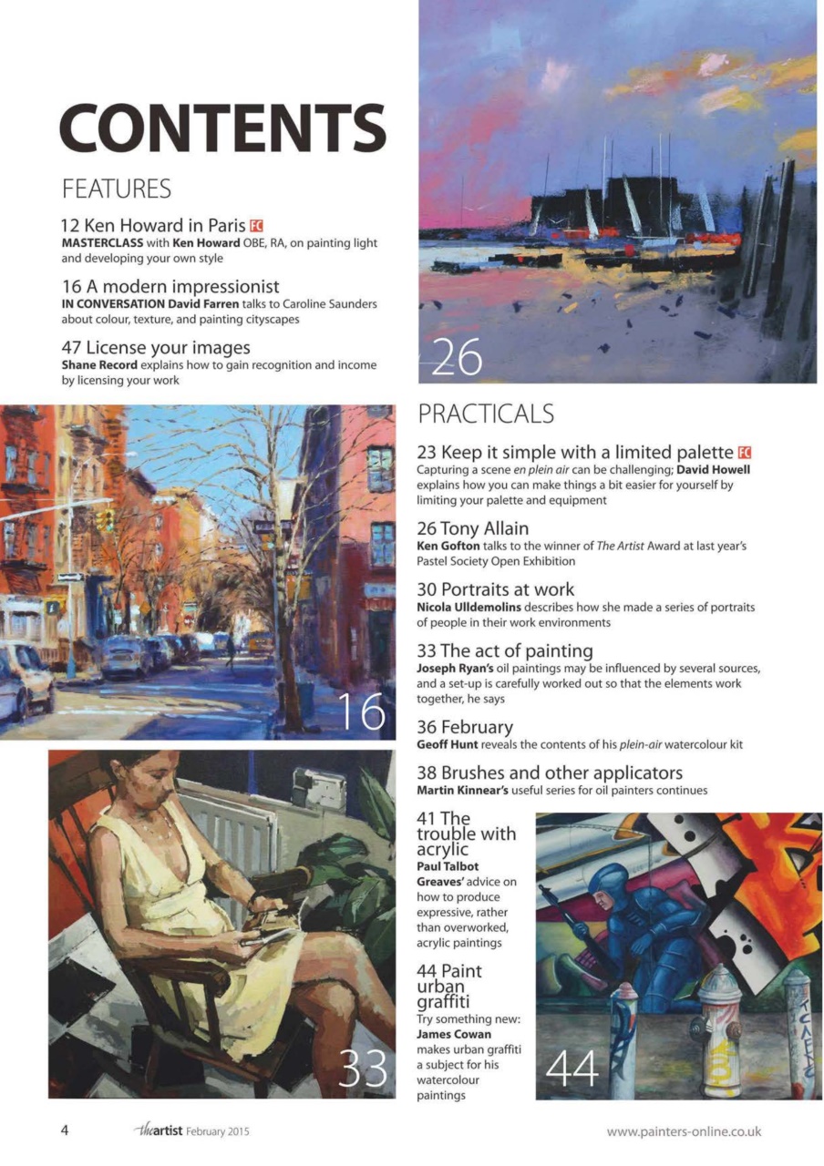 The Artist Preview Pages