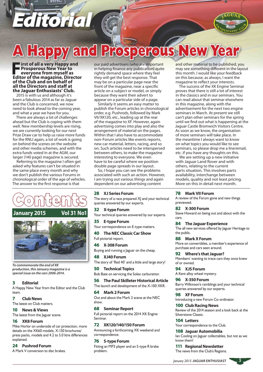 Jaguar Enthusiast Preview Pages