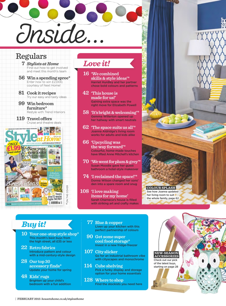 Style at Home Preview Pages