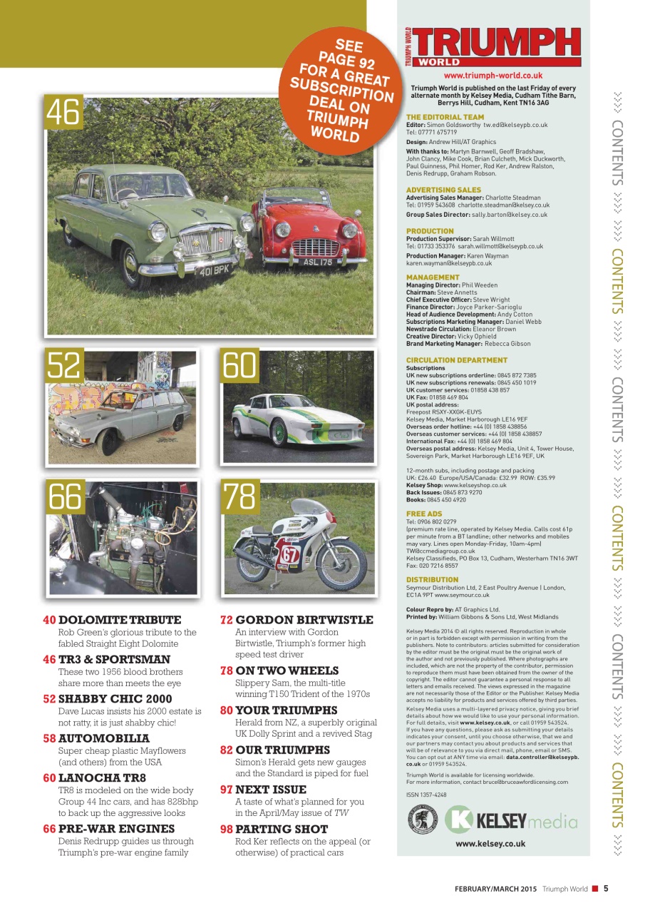 Triumph World Preview Pages