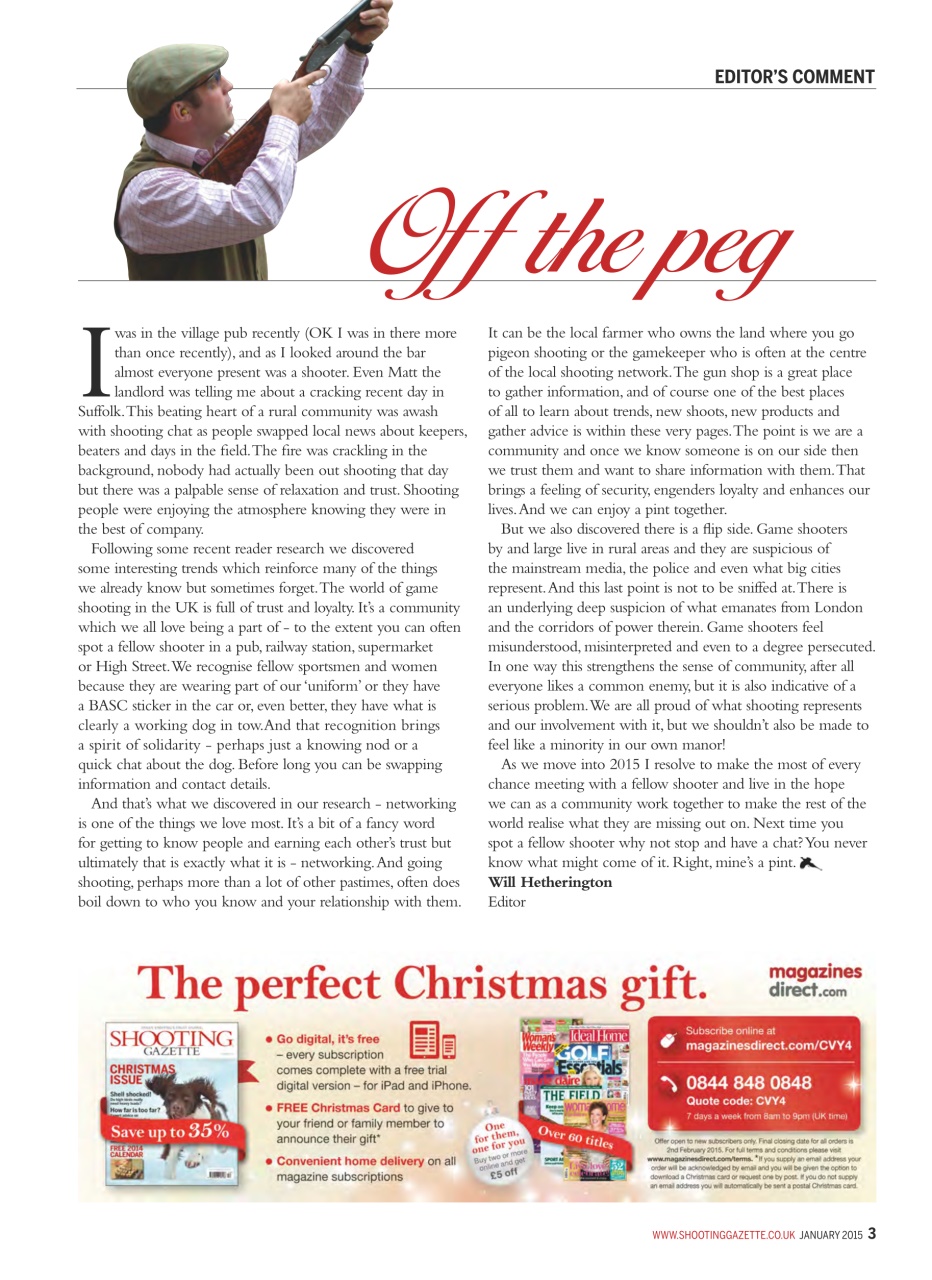 Shooting Gazette Preview Pages