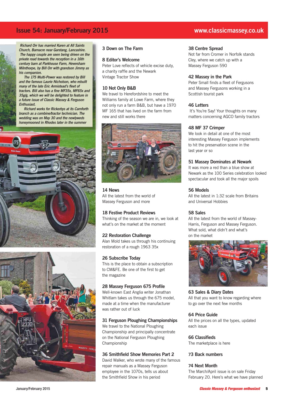 Classic Massey Preview Pages