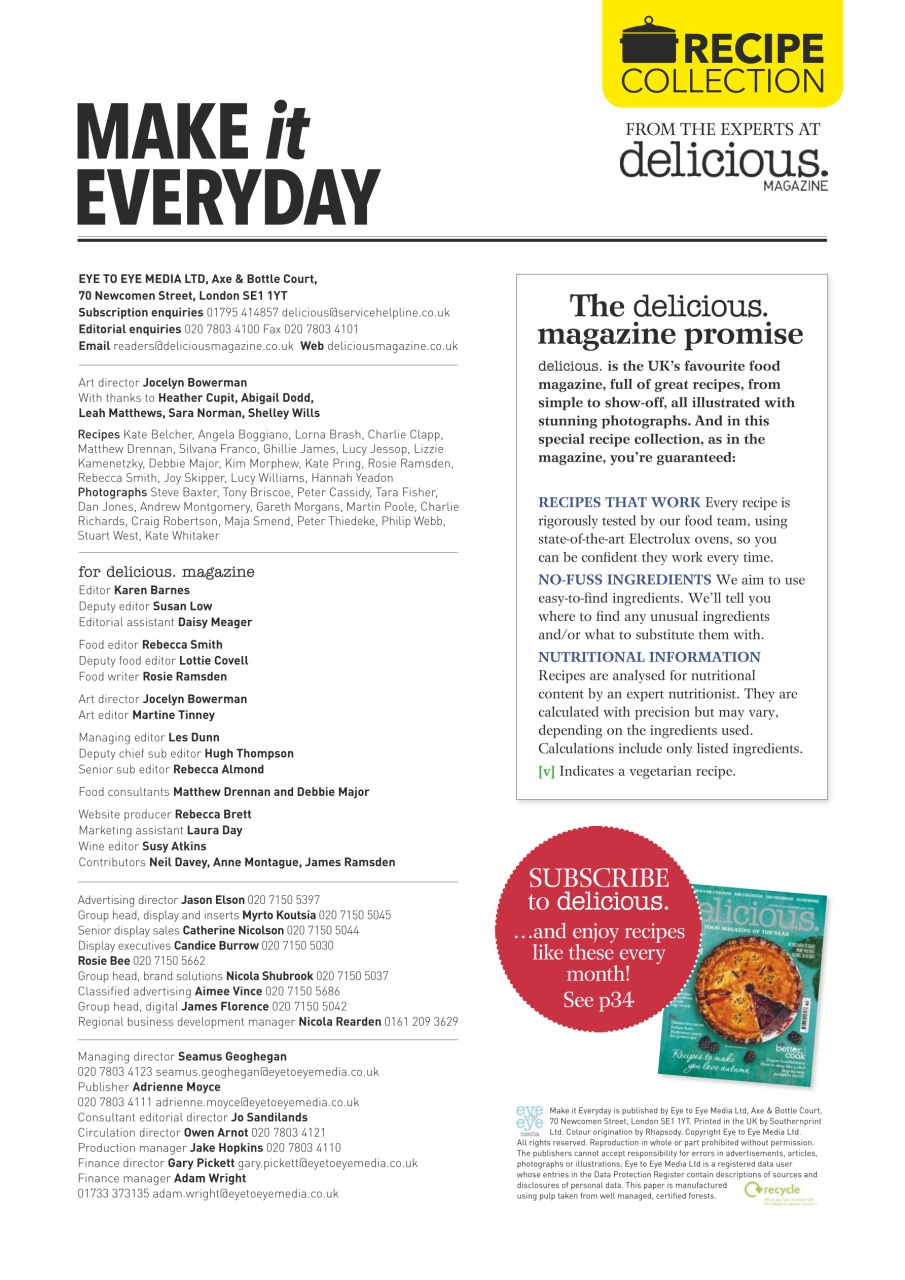 delicious. Magazine Preview Pages