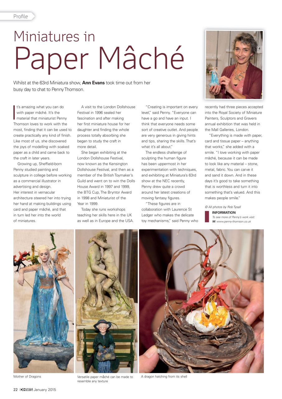 Dolls House and Miniature Scene Preview Pages