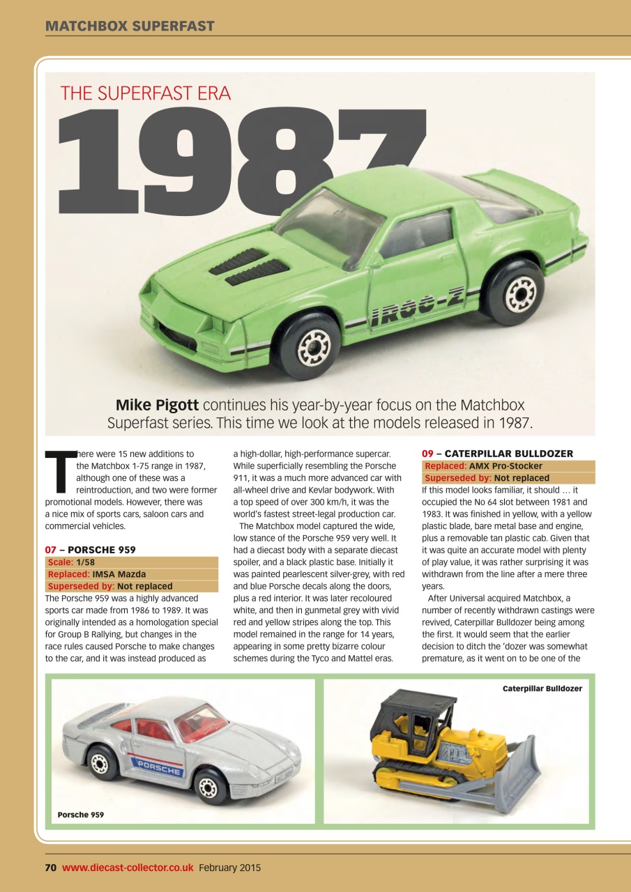 Diecast Collector Preview Pages