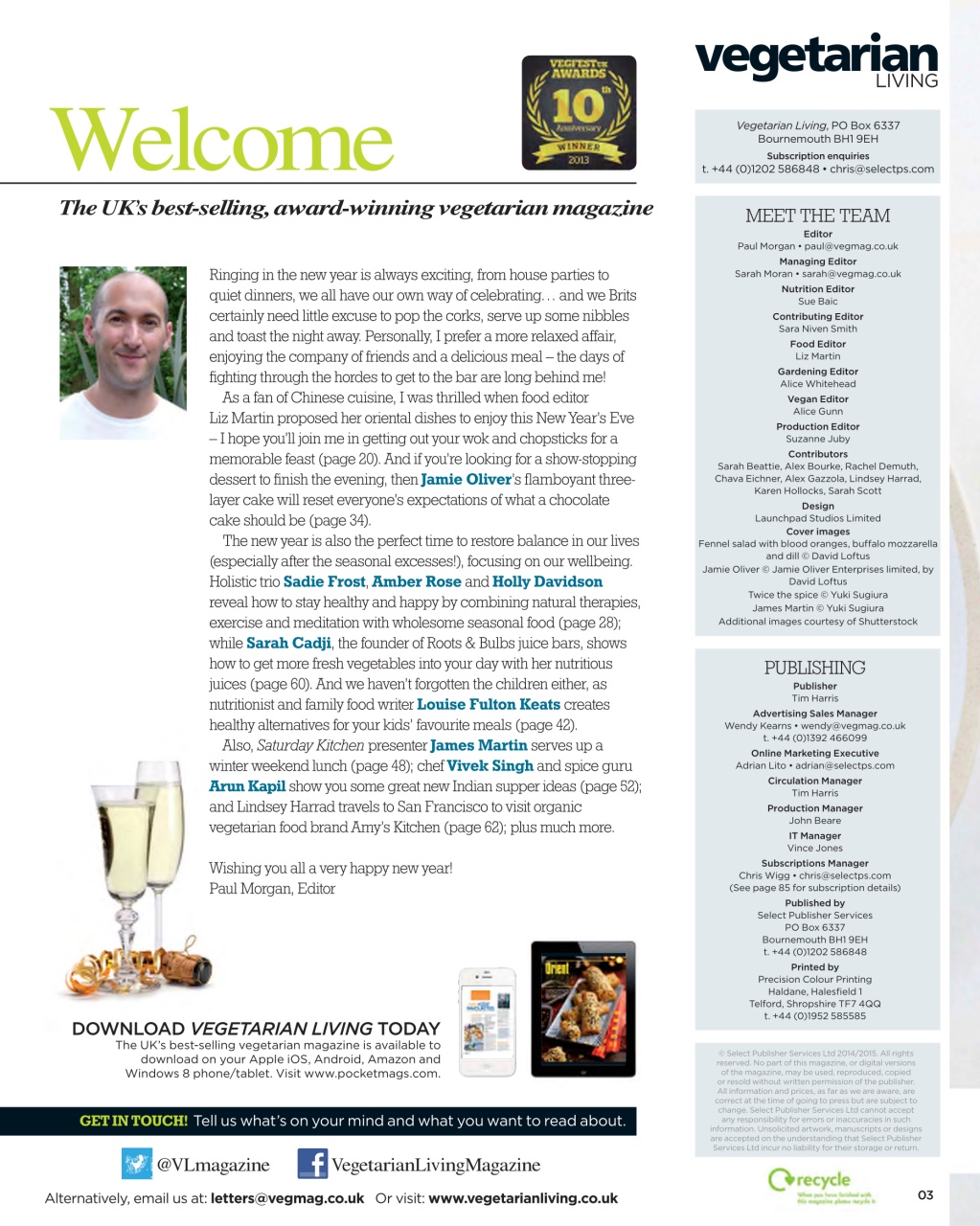 Vegetarian Living Preview Pages