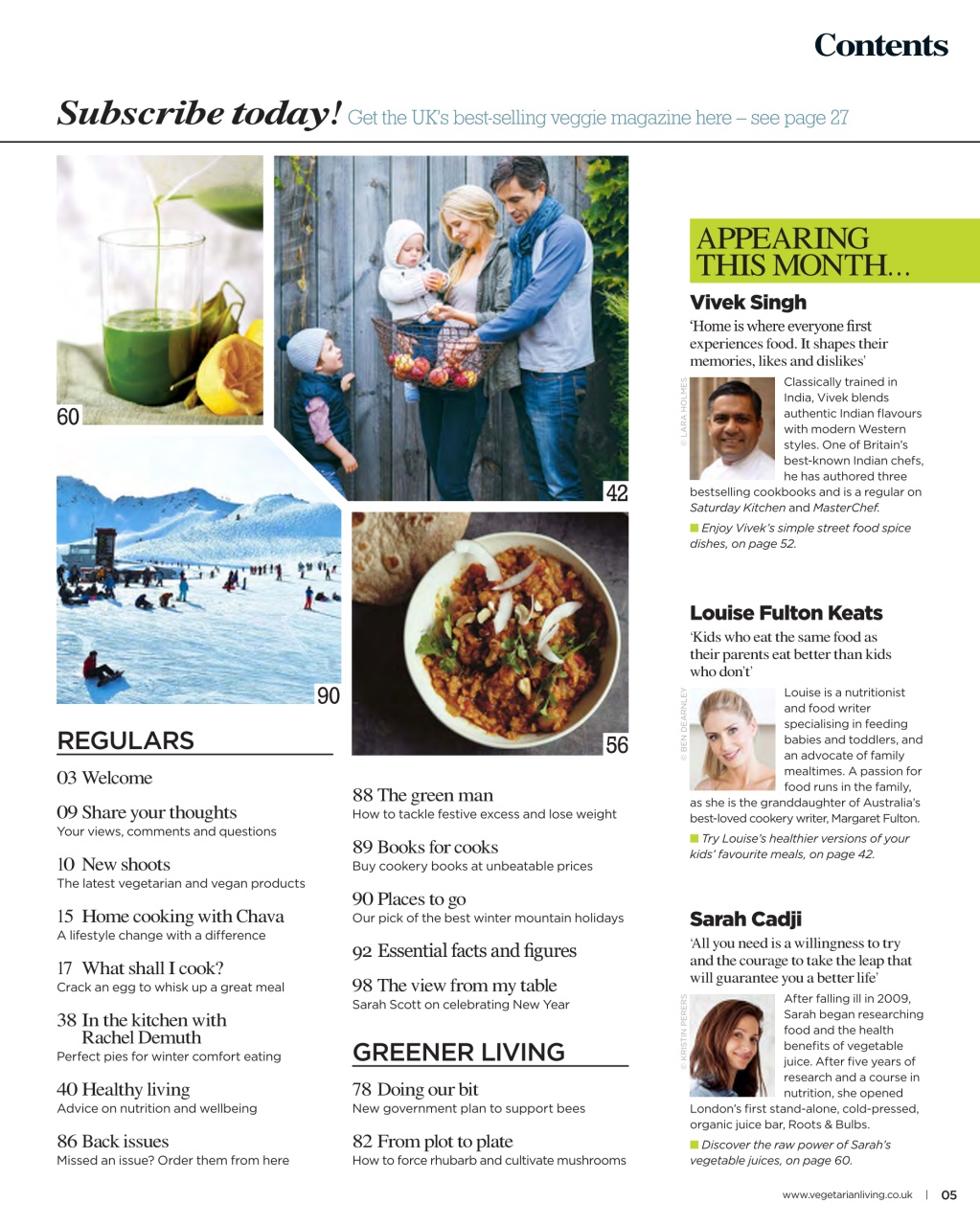 Vegetarian Living Preview Pages
