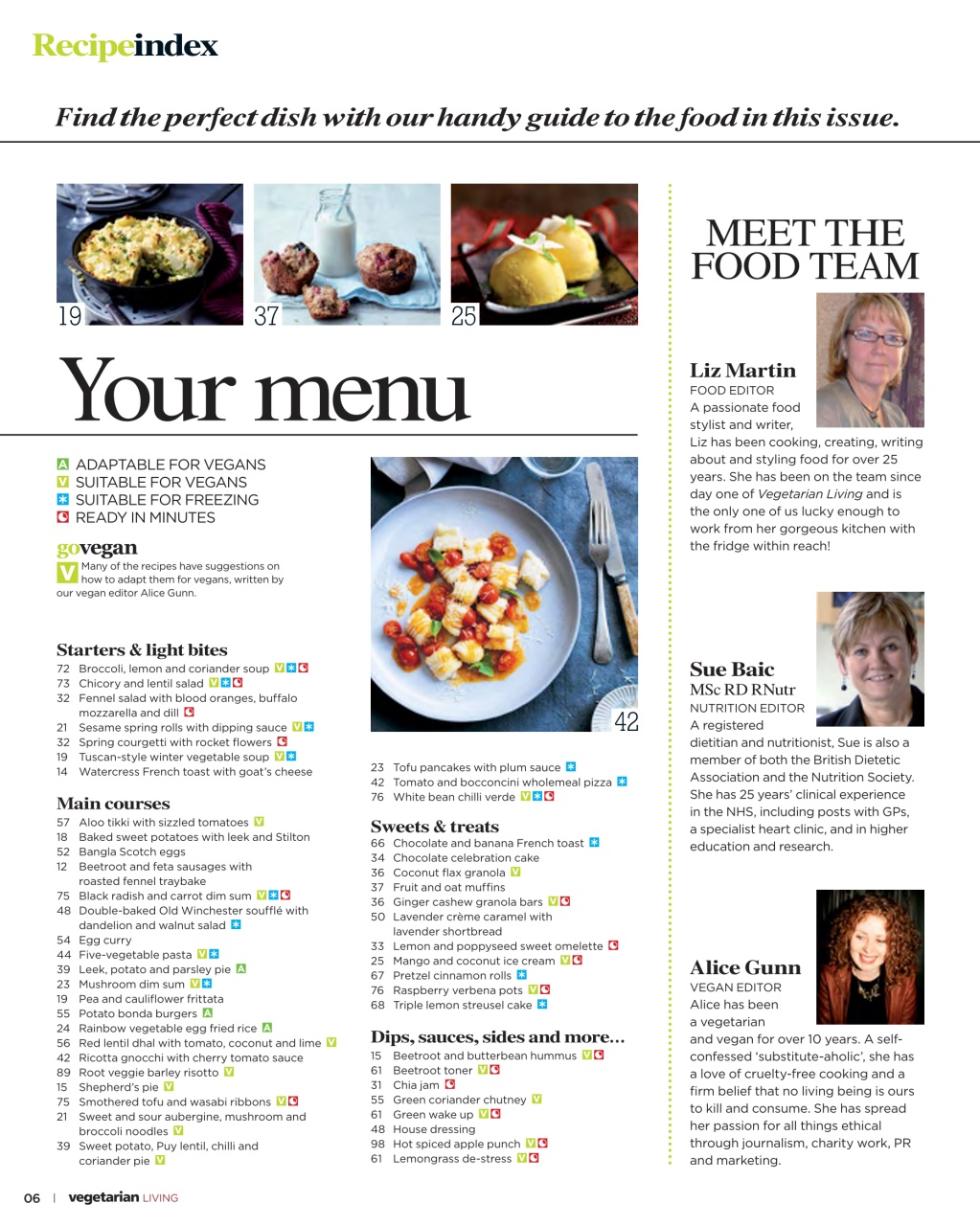 Vegetarian Living Preview Pages