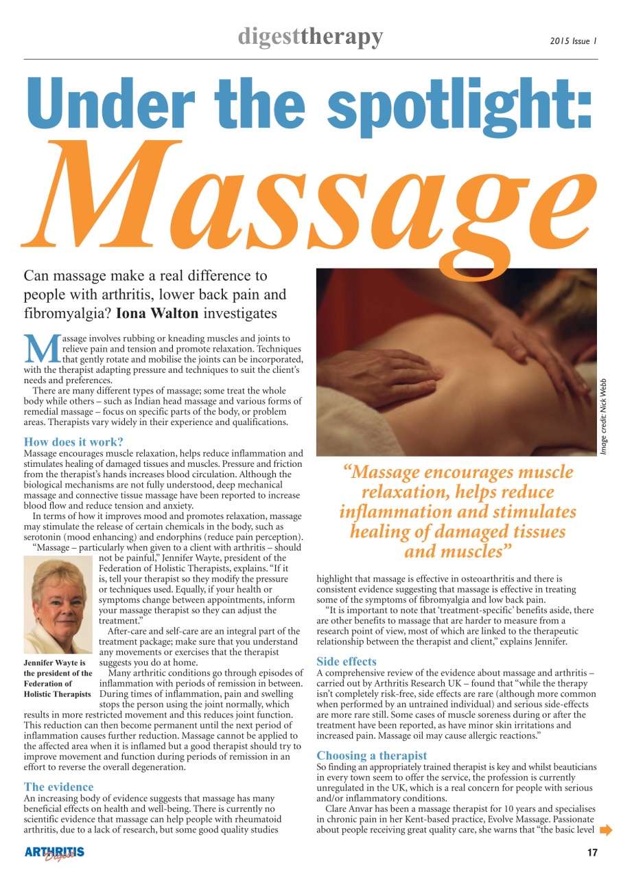 Arthritis Digest Preview Pages