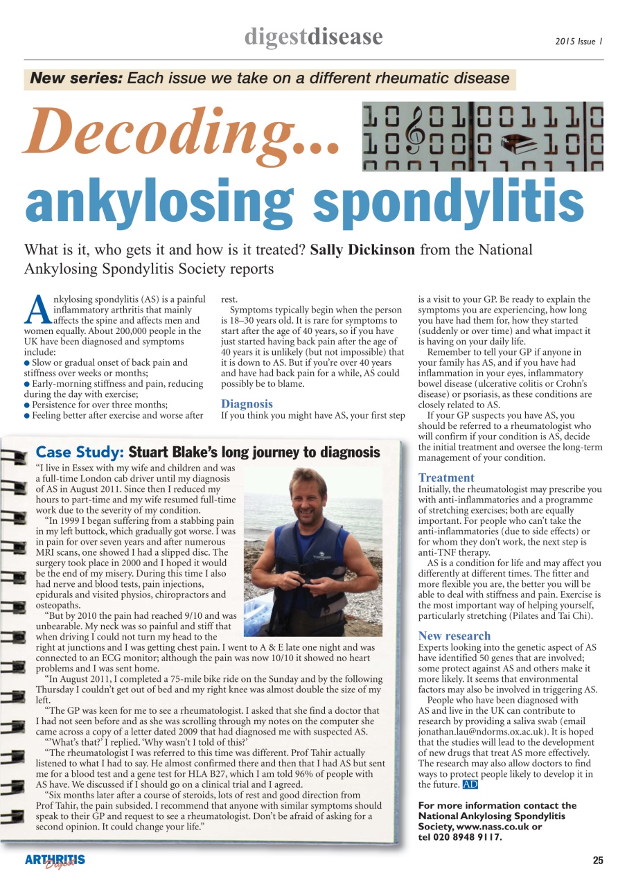 Arthritis Digest Preview Pages