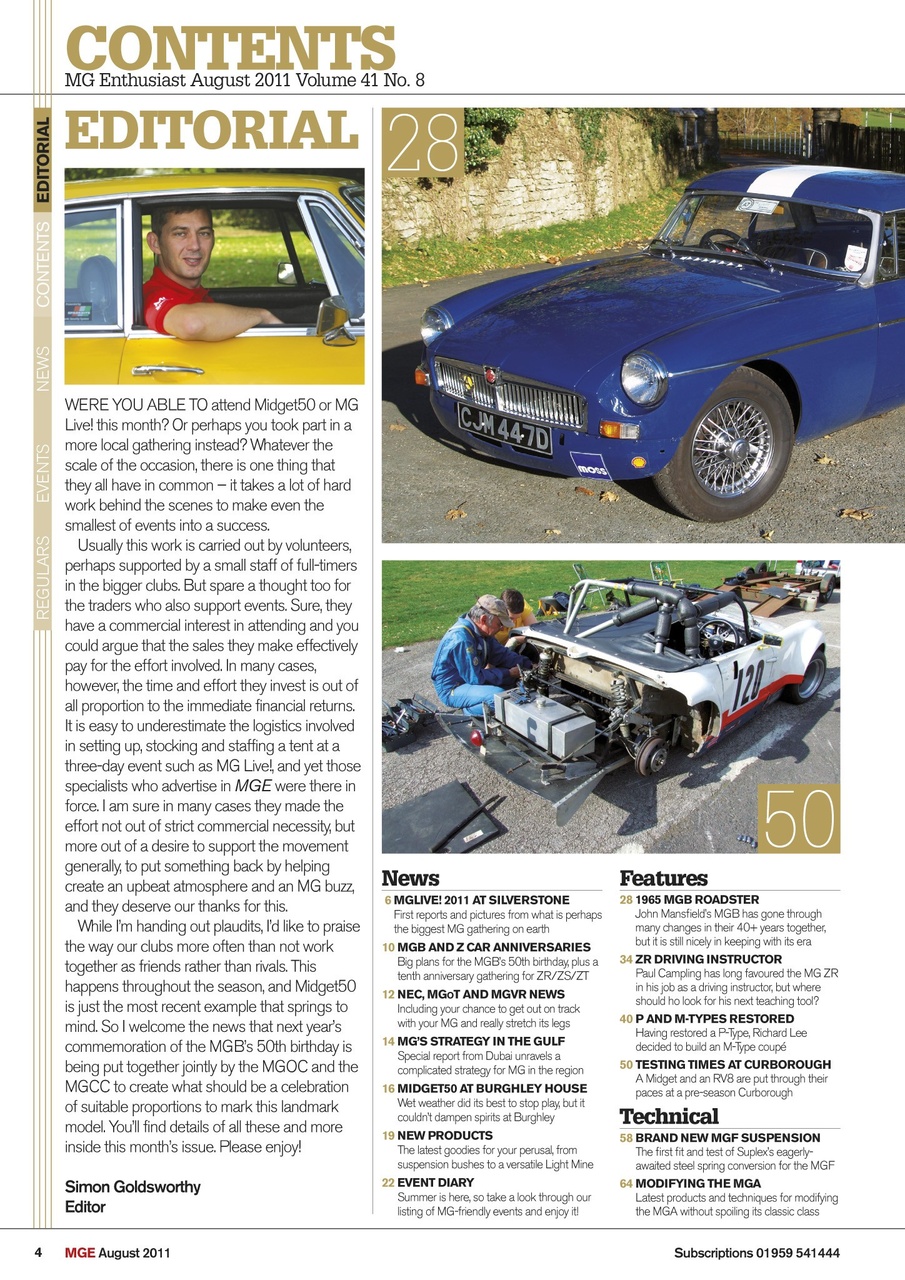 MG Enthusiast Preview Pages