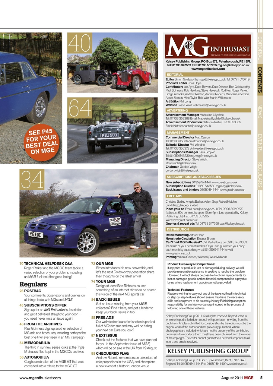 MG Enthusiast Preview Pages