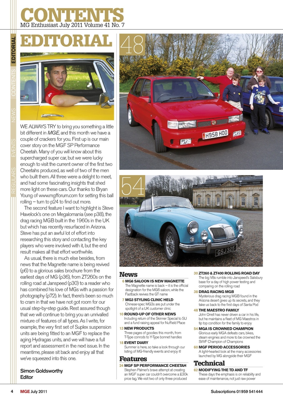 MG Enthusiast Preview Pages