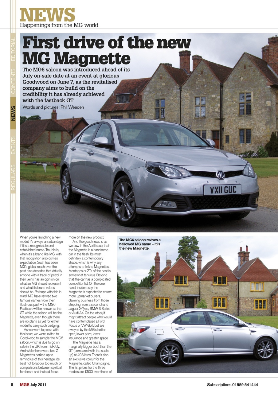 MG Enthusiast Preview Pages