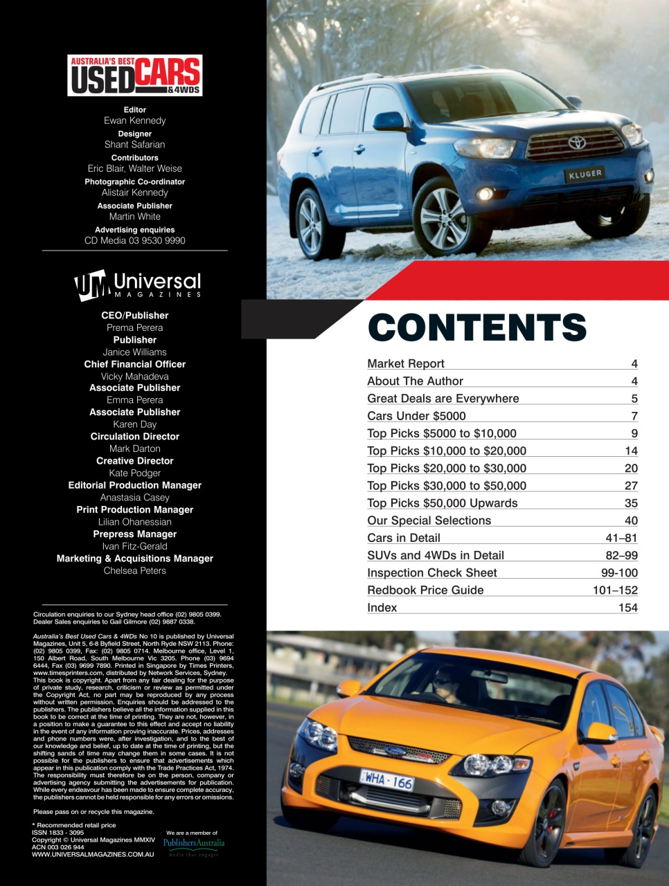 Australia's Best Used Cars and 4WDs Preview Pages