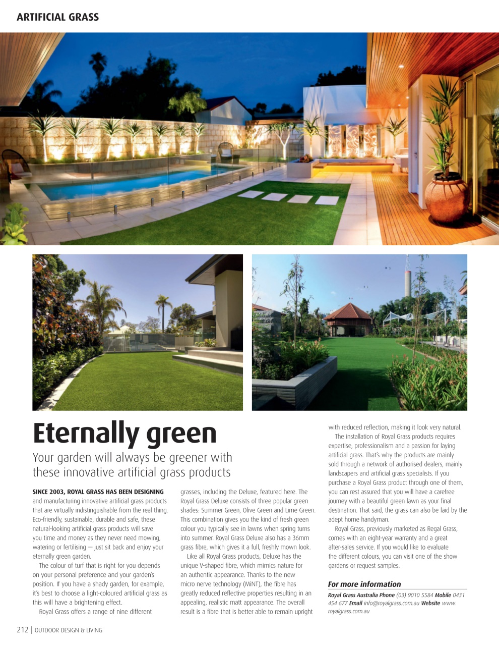 Outdoor Design & Living Preview Pages