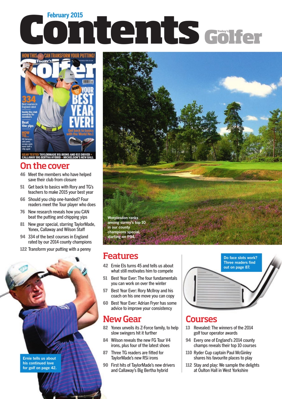 Today's Golfer Preview Pages