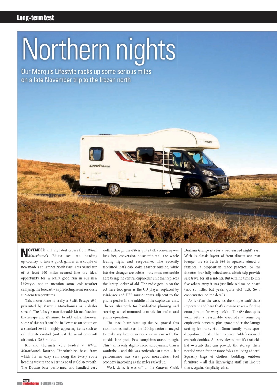 What Motorhome magazine Preview Pages