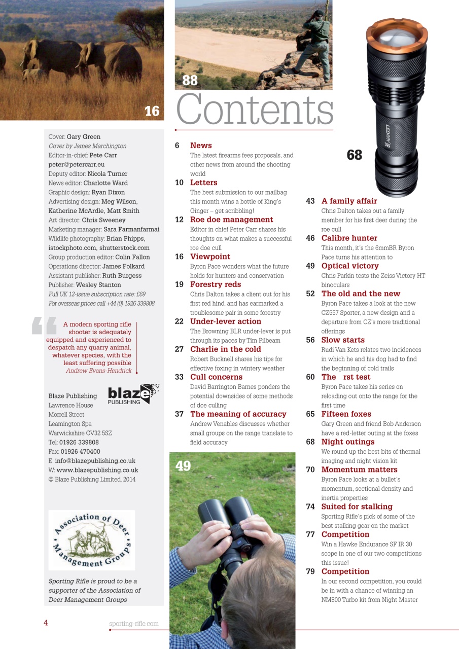 Sporting Rifle Preview Pages