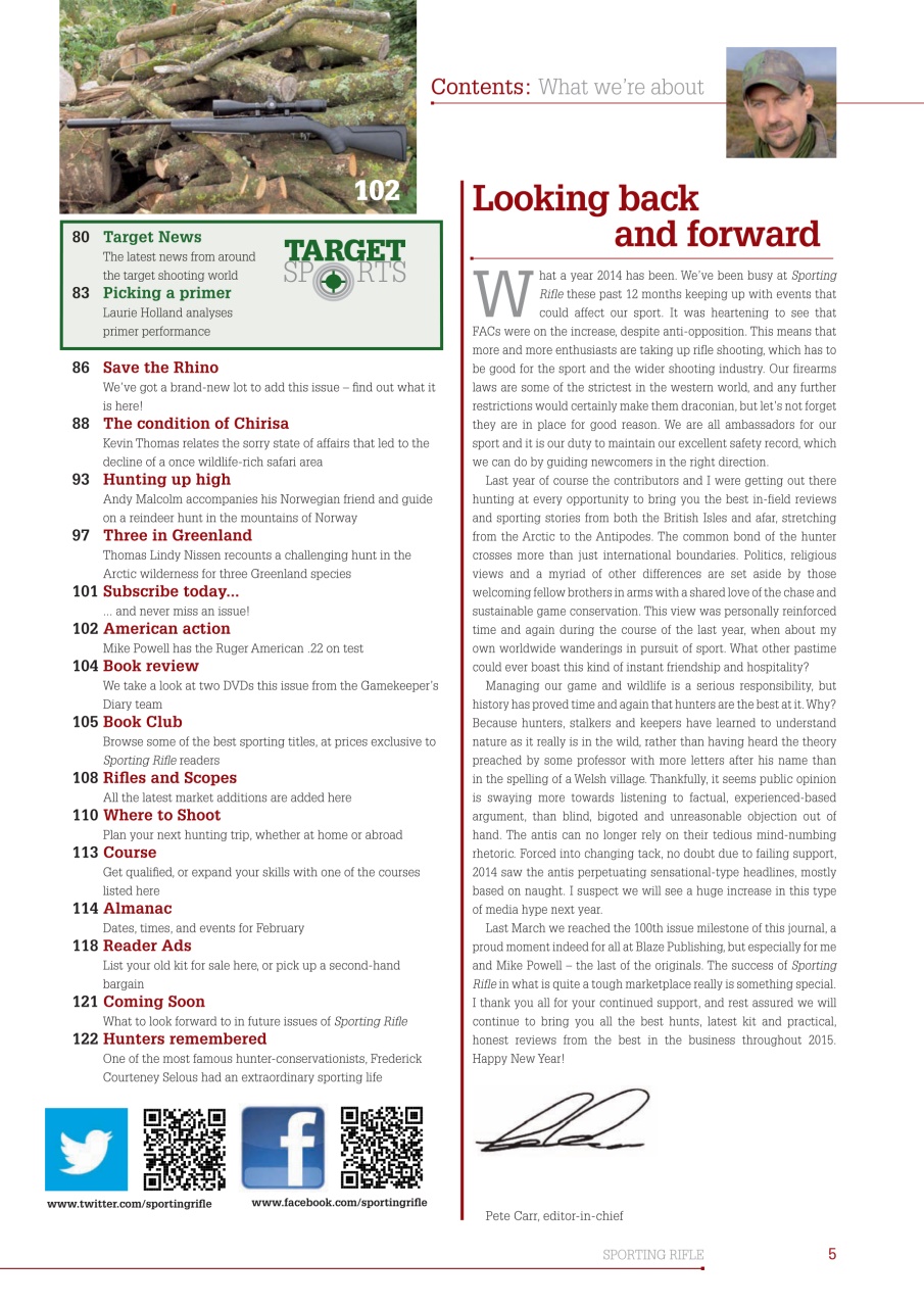 Sporting Rifle Preview Pages