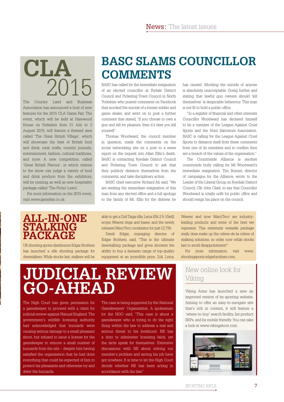 Sporting Rifle Preview Pages