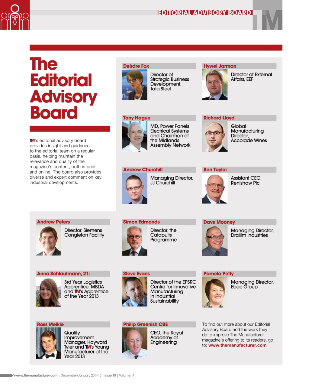 The Manufacturer Preview Pages