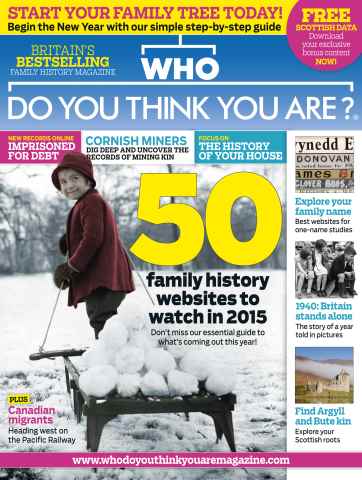 Who Do You Think You Are? issue January 2015