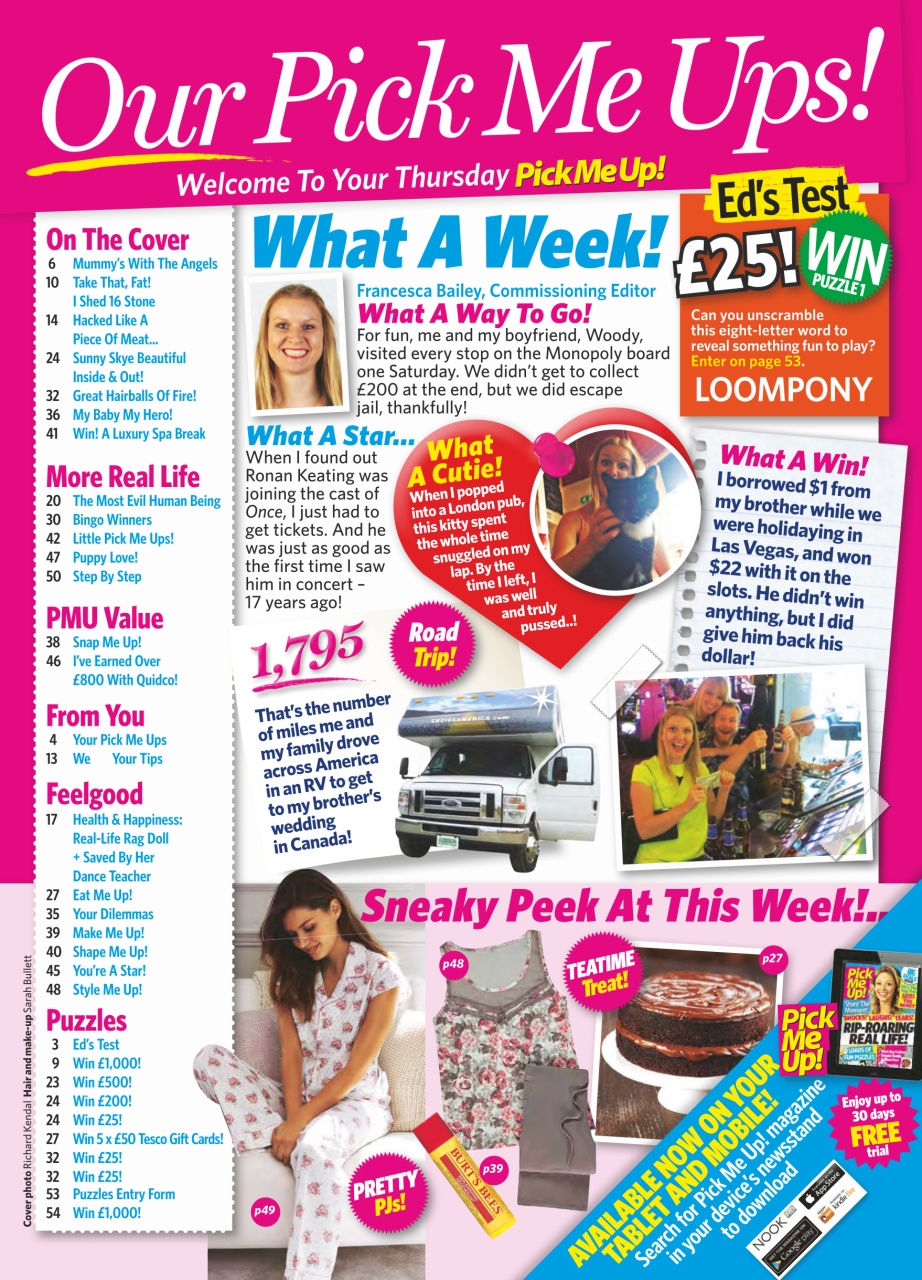 Pick Me Up Preview Pages