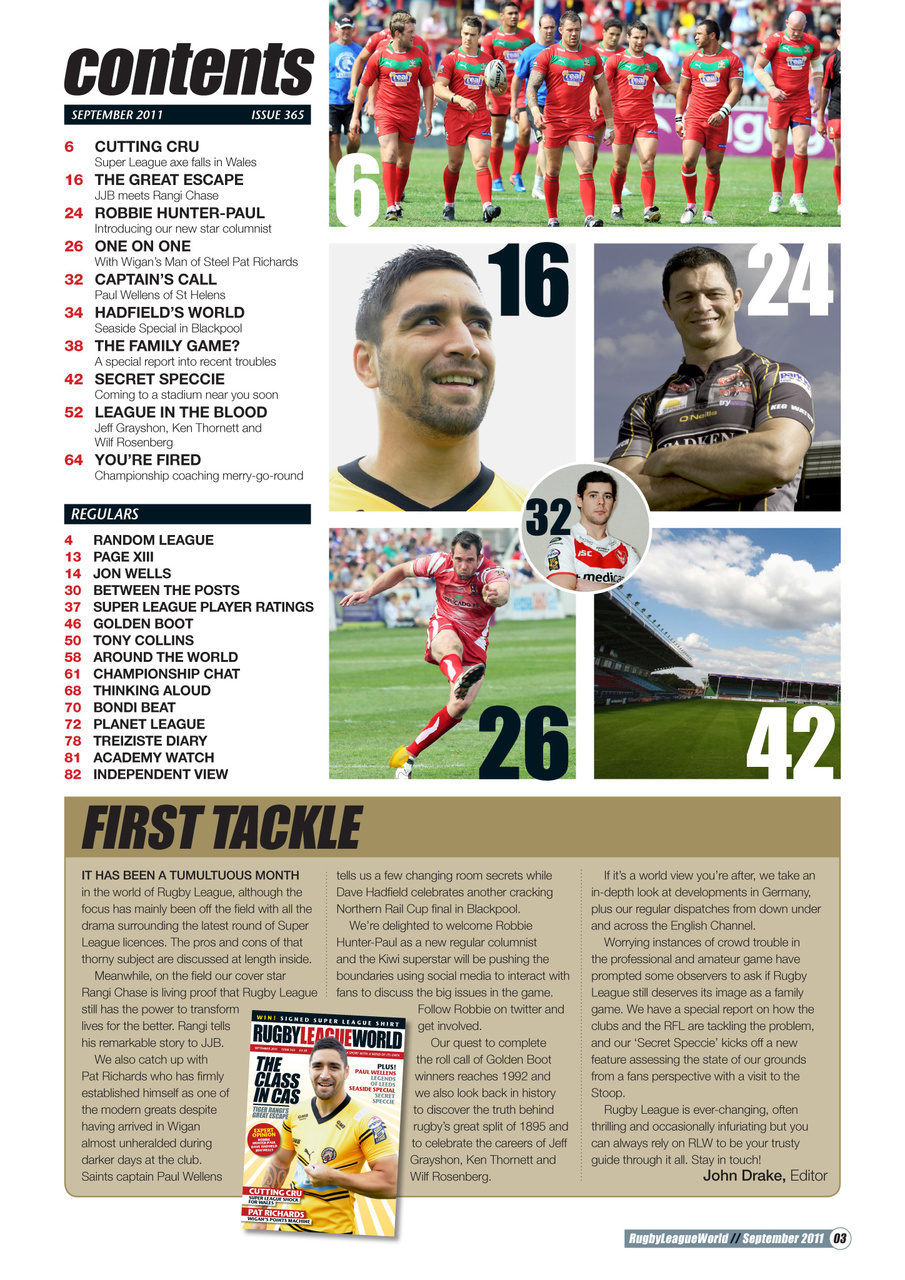 Rugby League World Preview Pages