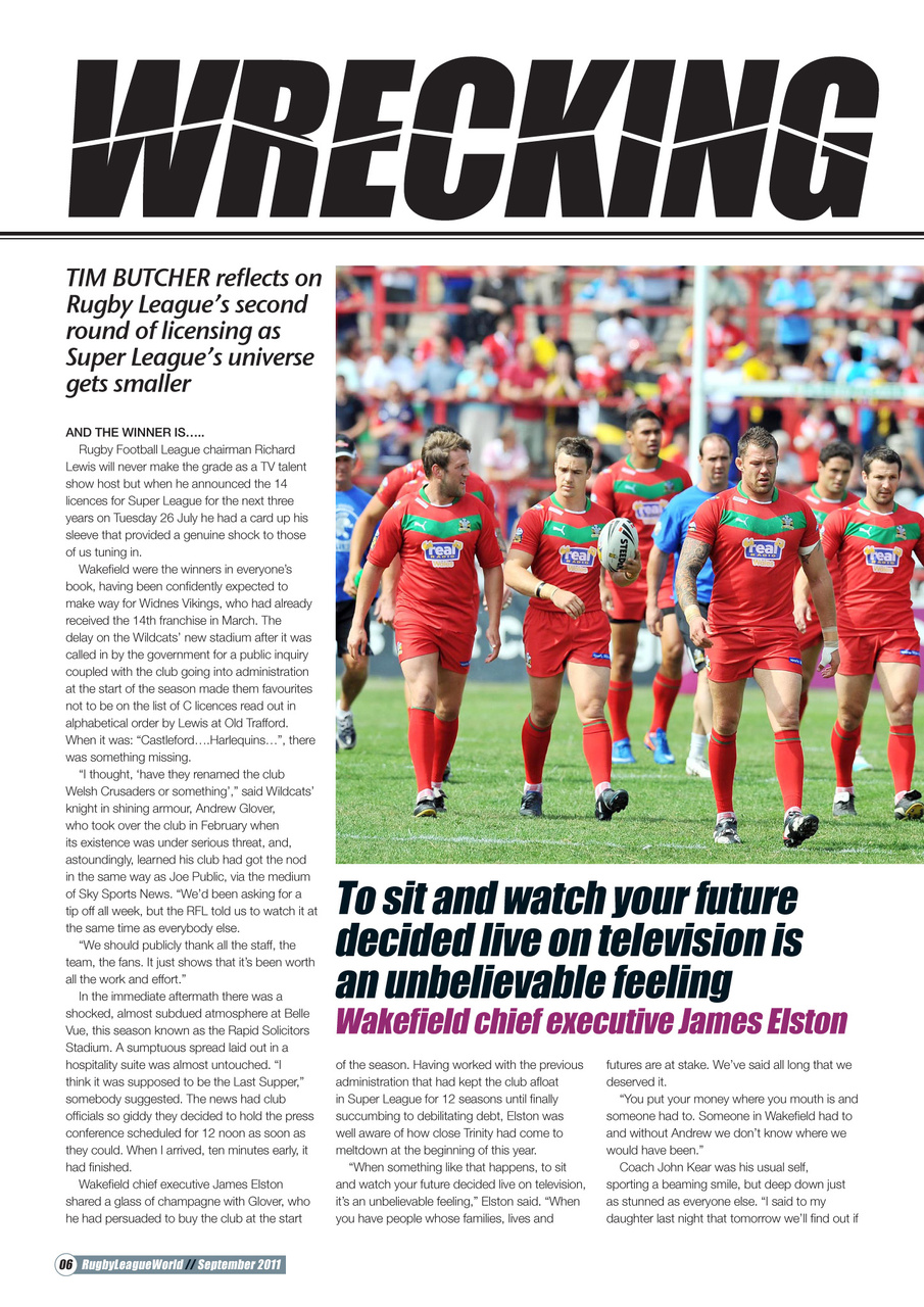 Rugby League World Preview Pages