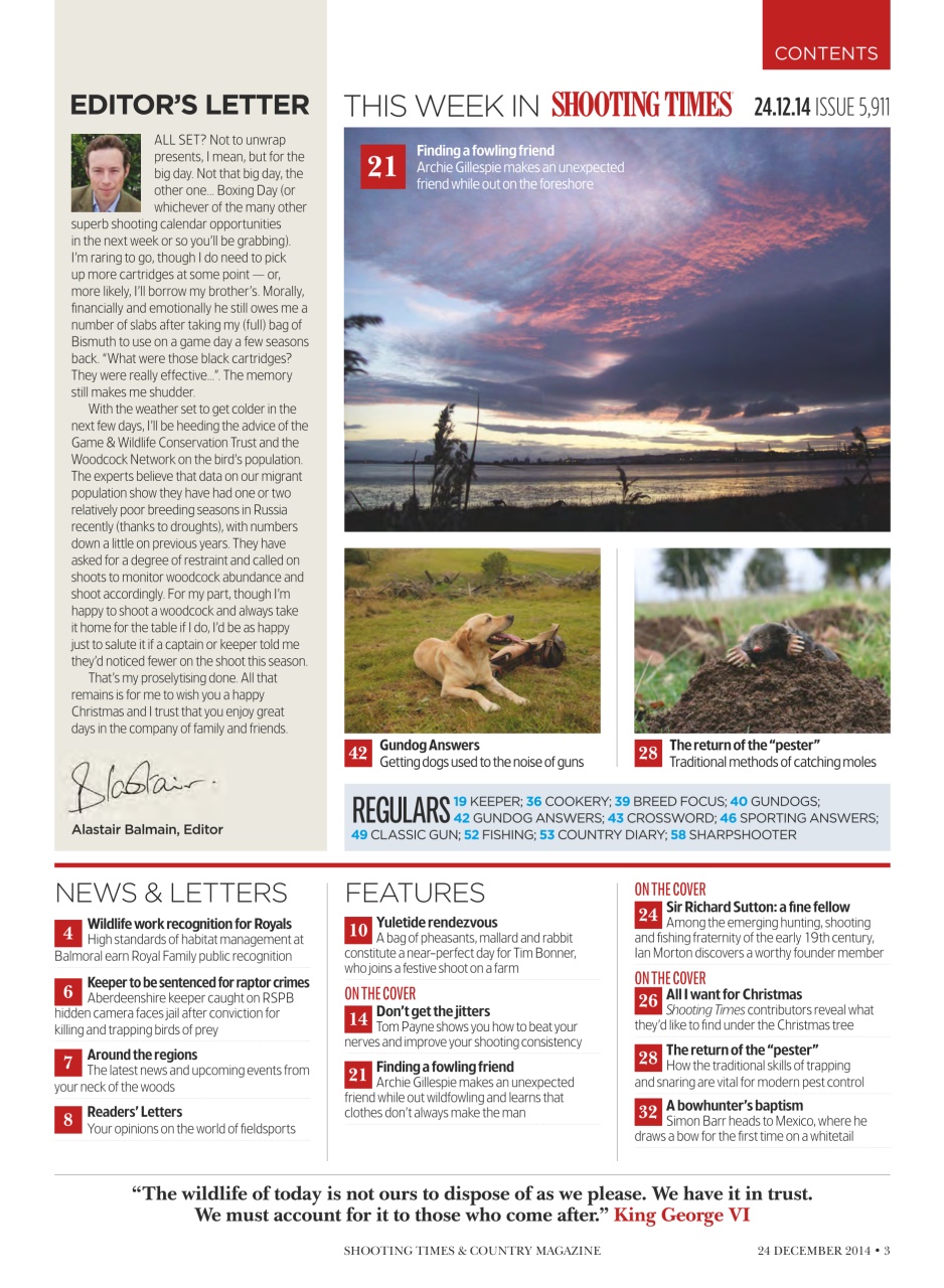 Shooting Times & Country Preview Pages