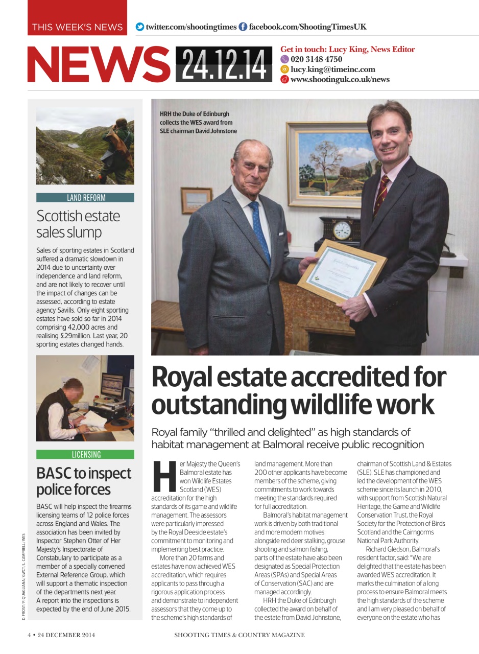 Shooting Times & Country Preview Pages