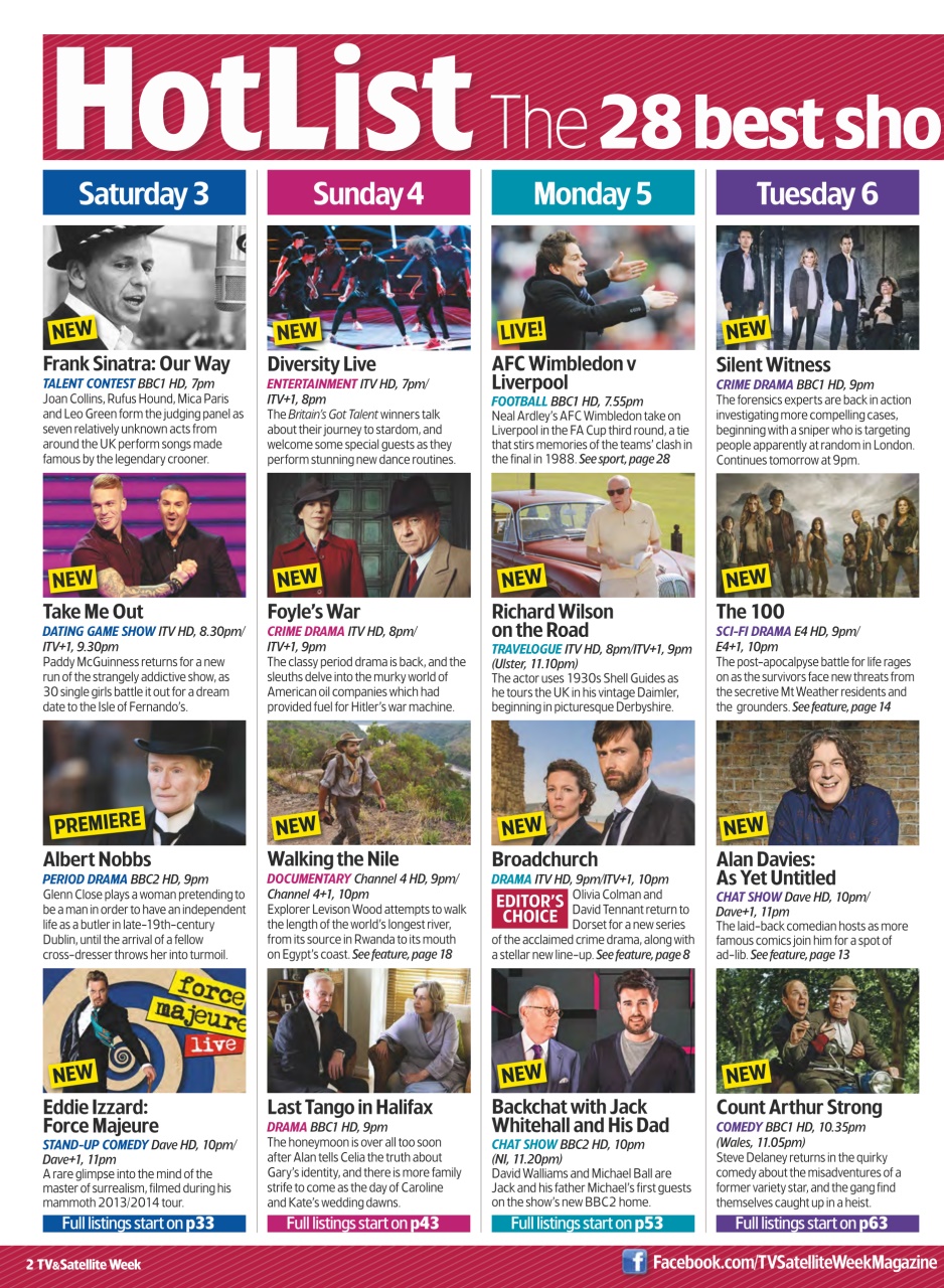 TV & Satellite Week Preview Pages