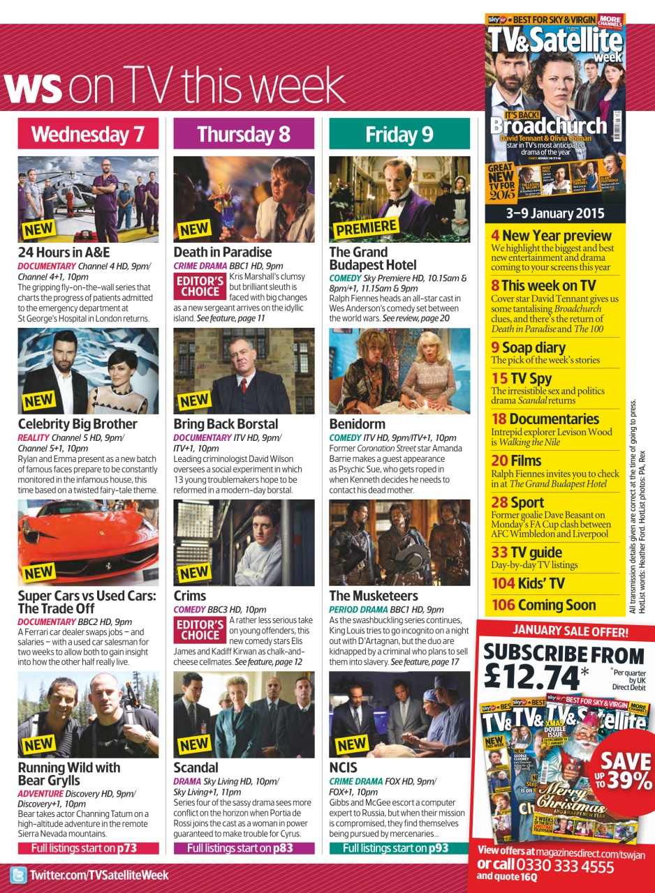 TV & Satellite Week Preview Pages