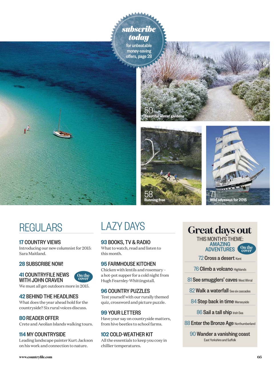 BBC Countryfile Magazine Preview Pages