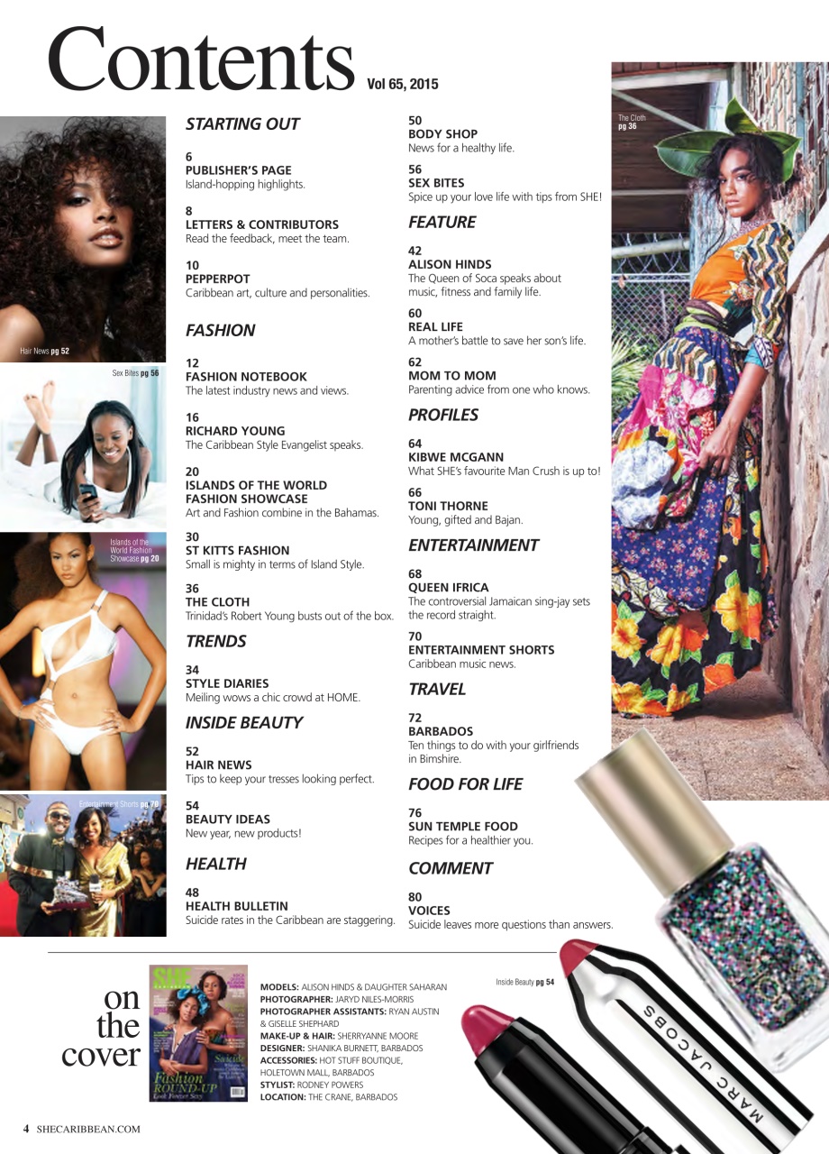 She Caribbean Preview Pages