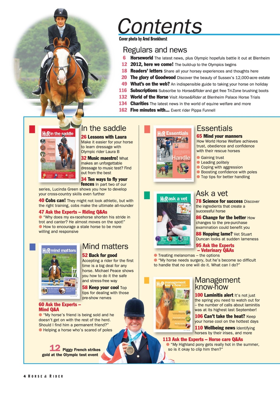 Horse&Rider Magazine - UK equestrian magazine for Horse and Rider Preview Pages
