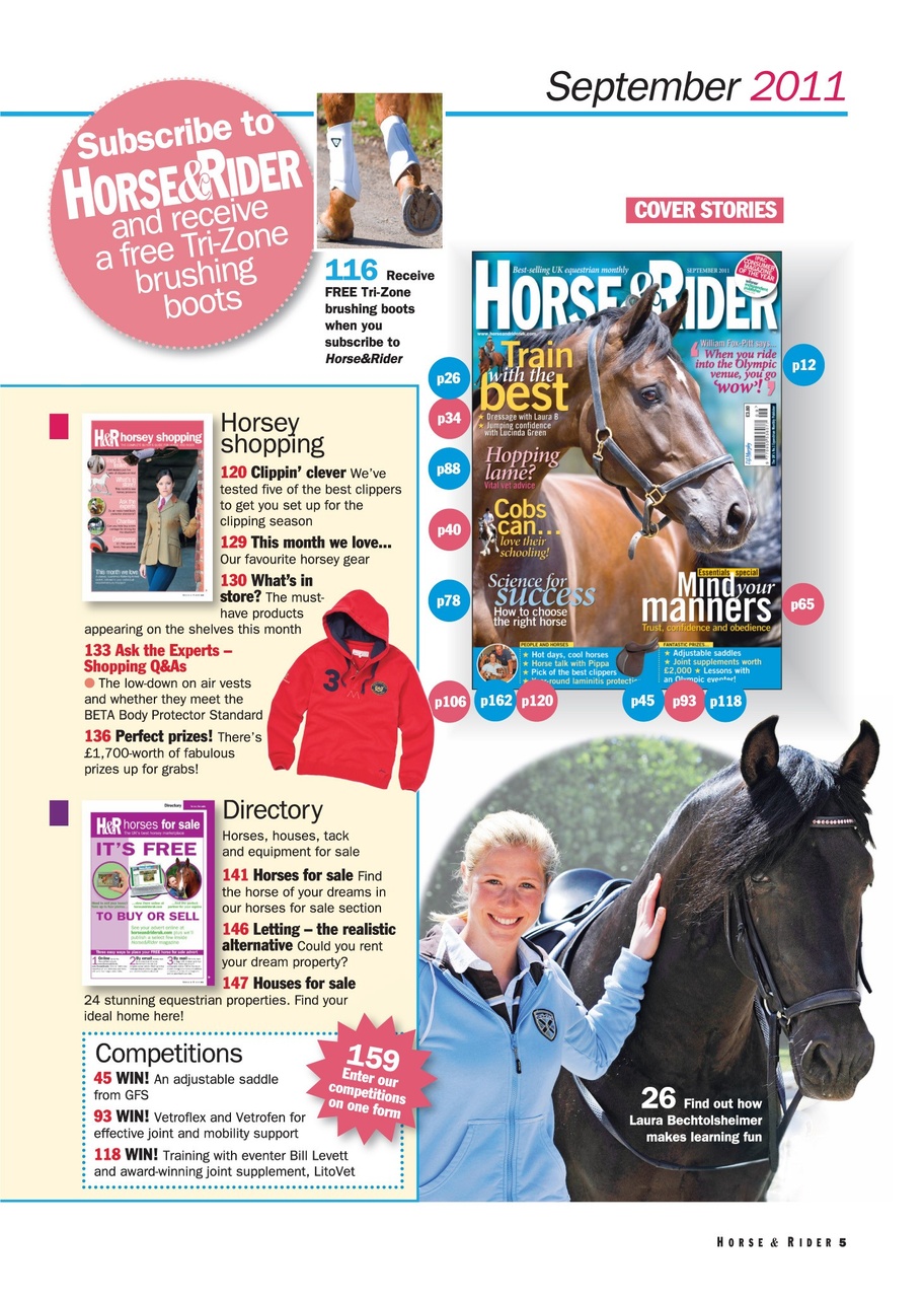 Horse&Rider Magazine - UK equestrian magazine for Horse and Rider Preview Pages