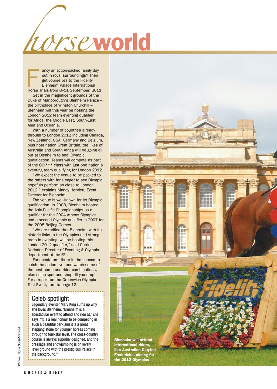 Horse&Rider Magazine - UK equestrian magazine for Horse and Rider Preview Pages